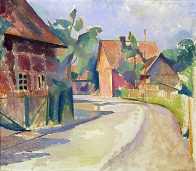 A Village Street by Franz Nolken